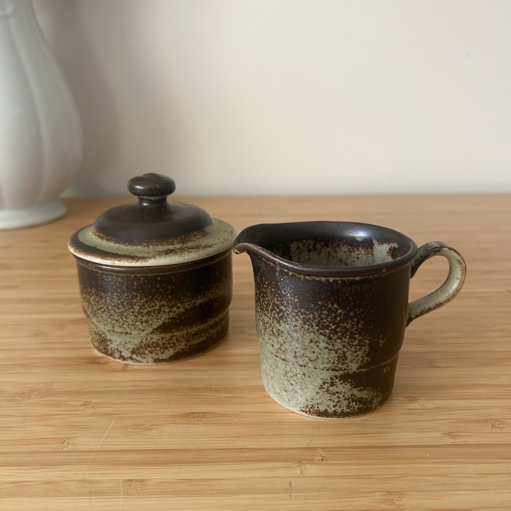 Porsgrund Norway Lava Creamer and Sugar Set